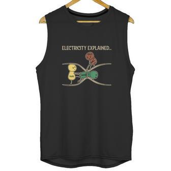 Electricity Explained Funny Ohm Volt Ampe Physics Unisex Tank Top | Favorety DE