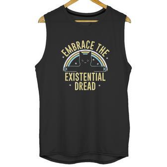 Embrace The Existential Dread Funny Cat Unisex Tank Top | Favorety CA