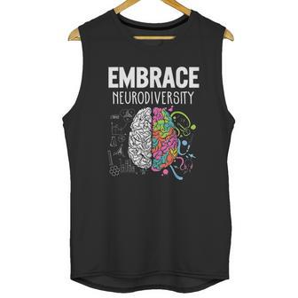 Embrace Neurodiversity Brain Unisex Tank Top | Favorety CA