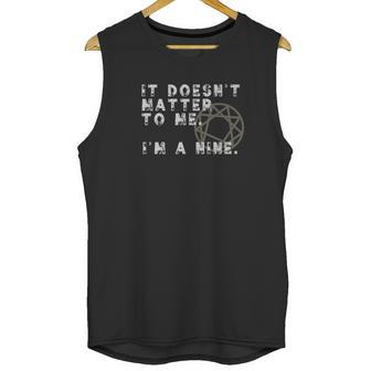 Enneagram Type 9 Nine The Peacemaker Personality Funny Unisex Tank Top | Favorety