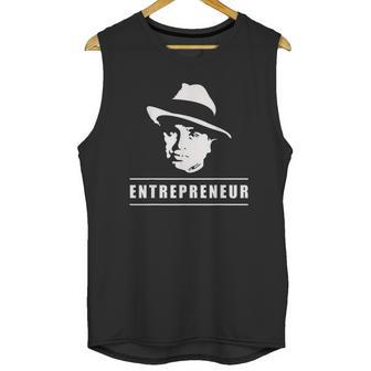 Entrepreneur With Al Capone Design Unisex Tank Top | Favorety UK