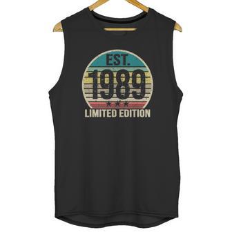 Est 1989 - 32 Years Old - 32Nd Birthday Gift Vintage Retro Unisex Tank Top | Favorety UK