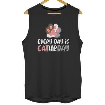 Everyday Is Caturday Cat Unisex Tank Top | Favorety