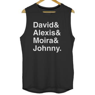 Ew David Alexis Moira Rose Merchandise Black Unisex Tank Top | Favorety UK