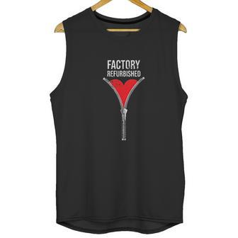 Factory Refurbished Heart Surgery Zipper Club Fake Pocket Unisex Tank Top | Favorety UK