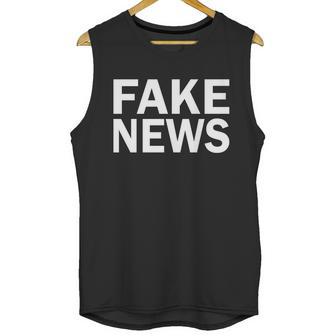 Fake News Bold Text Unisex Tank Top | Favorety UK