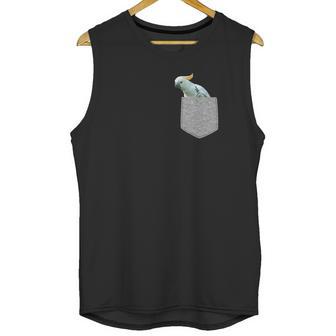 Fake Pocket Cockatoo Funny Bird In Your Pocket Tee Unisex Tank Top | Favorety