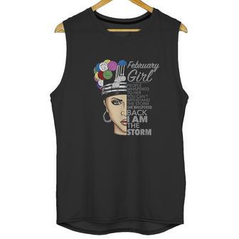 February Girl I Am The Storm Hmong Unisex Tank Top | Favorety