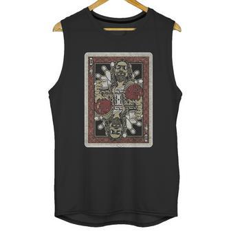 Fifth Sun Mens The Big Lebowski Dude Playing Card Unisex Tank Top | Favorety CA