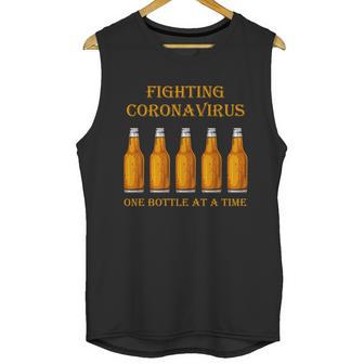 Fighting Virus One Bottle At A Time Unisex Tank Top | Favorety AU