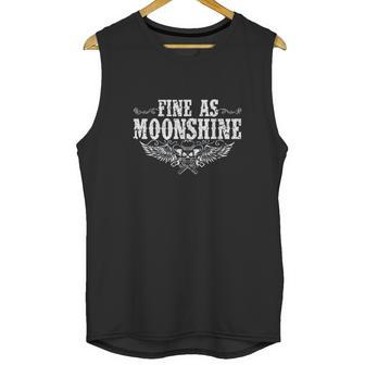 Fine As Moonshine Western Skull Dueling Pistols Unisex Tank Top | Favorety CA