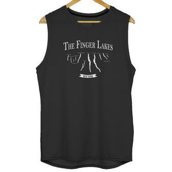 Finger Lakes With Lake Names Cayuga Seneca Unisex Tank Top | Favorety AU