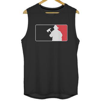 Firefighter Baseball Style Logo Unisex Tank Top | Favorety AU