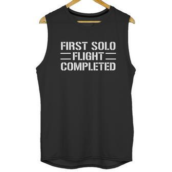 First Solo Flight Completed Pilot Student Unisex Tank Top | Favorety AU