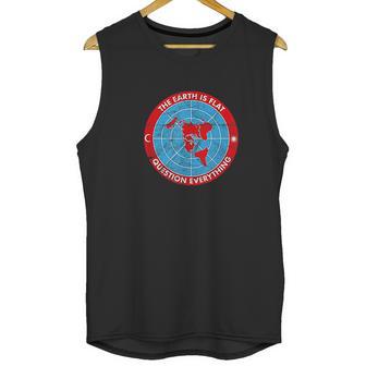 Flat Earth Society Theory Conspiracy Vintage Unisex Tank Top | Favorety UK