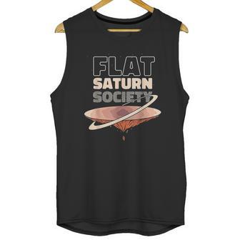 Flat Saturn Society Unisex Tank Top | Favorety CA