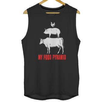 My Food Pyramid Shirt - Meat Lover Tshirt Unisex Tank Top | Favorety DE