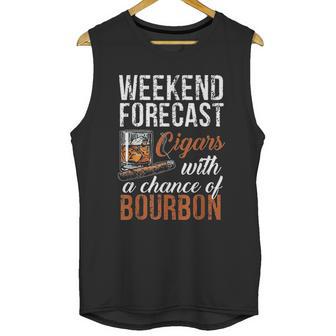 Weekend Forecast Cigars With Chance Bourbon Unisex Tank Top | Favorety CA