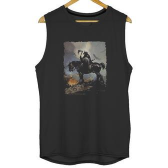 Frank Frazetta Art Death Dealer Barbarian Horror Graphic Unisex Tank Top | Favorety AU