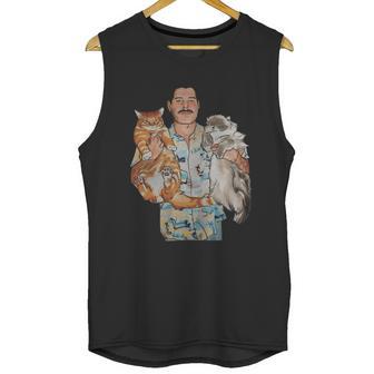 Freddie Mercury Hug Cats Unisex Tank Top | Favorety UK