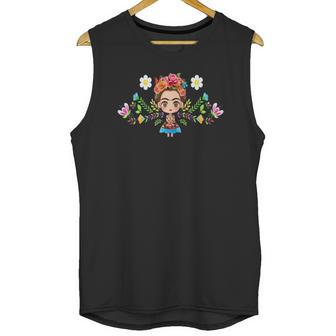 Frida Kahlo Funny Chibi Unisex Tank Top | Favorety AU