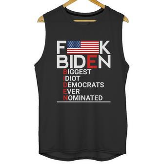 Fuck Biden Biggest Idiot Ever Unisex Tank Top | Favorety