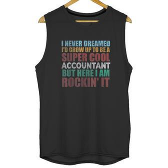 Funny Accountant Gift Accounting Major Bookkeeper Cpa Retro Unisex Tank Top | Favorety CA