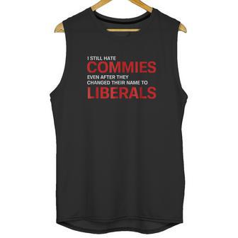 Funny Anti Socialist Communist Pro America Patriotic Unisex Tank Top | Favorety DE