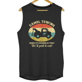 Funny Camel Towing Retro Adult Humor Saying Funny Halloween Gift Unisex Tank Top | Favorety