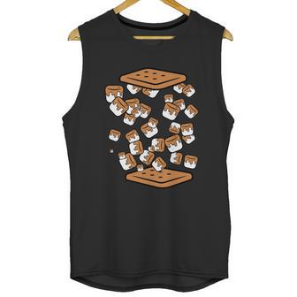 Funny Camping Marshmallows And Crackers Smores Campfire Gift Unisex Tank Top | Favorety CA