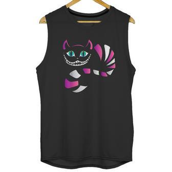 Funny Cheshire Faced Cat Unisex Tank Top | Favorety