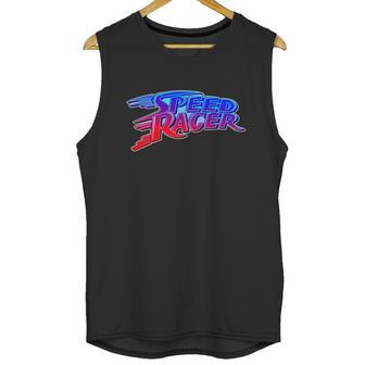 Funny Classic Retro Speed Racer Logo Unisex Tank Top | Favorety CA