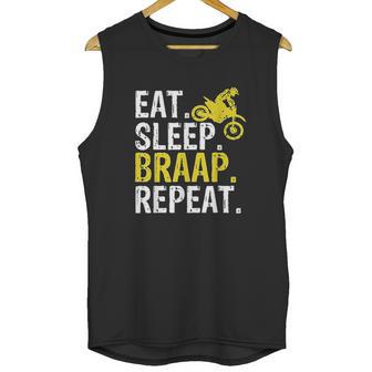 Funny Eat Sleep Braap Repeat Braap Dirt Bike Unisex Tank Top | Favorety AU