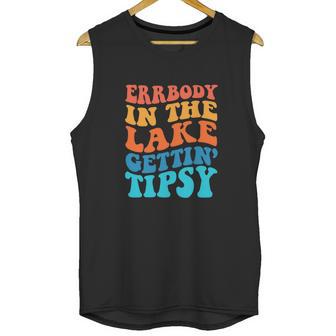 Funny Everybody In The Lake Getting Tipsy Retro Groovy Unisex Tank Top | Favorety CA