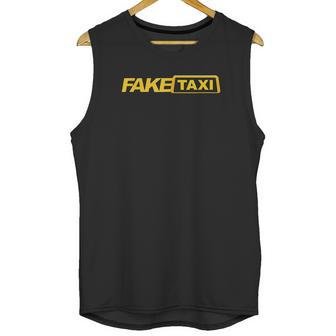 Funny Fake Taxi Unisex Tank Top | Favorety