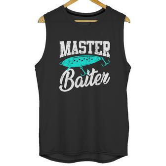 Funny Fishermen Gifts Adult Humor Fishing Tees Master Baiter Unisex Tank Top | Favorety AU