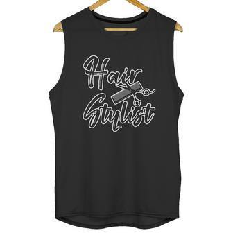 Funny Hair Stylist Styling Love Salon Scissors Gift Unisex Tank Top | Favorety AU