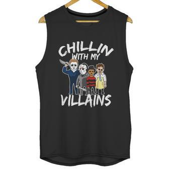 Funny Halloween Chillin With My Villains Unisex Tank Top | Favorety