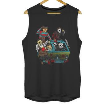 Funny Halloween Scary Holocaust Machine Van Movie Characters Unisex Tank Top | Favorety UK