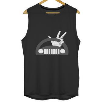 Funny The Jeep Wave Unisex Tank Top | Favorety