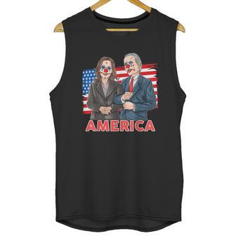 Funny Joe Biden Is A Democratic Clown Unisex Tank Top | Favorety AU