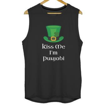 Funny Kiss Me Im Punjabi For St Patricks Day Unisex Tank Top | Favorety DE