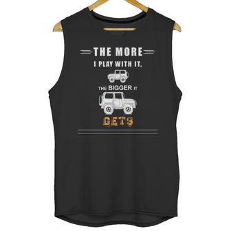 Funny Off Road 4X4 Mudding Jeep Square Sticker Unisex Tank Top | Favorety UK