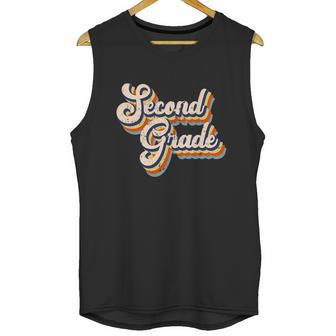 Funny Retro Second Grade Logo Unisex Tank Top | Favorety CA