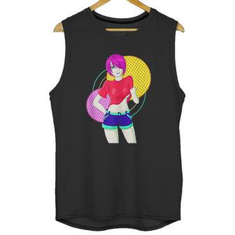 Funny Retro Vintage Girl Model Freedom Pose Unisex Tank Top | Favorety DE