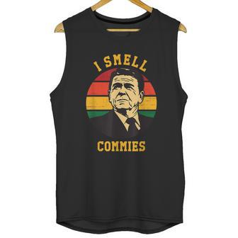 Funny Ronald Reagan Gift I Smell Commies Political Humor Gift Unisex Tank Top | Favorety AU