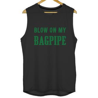 Funny St Patricks Day Bagpipe For Men St Paddy Unisex Tank Top | Favorety DE