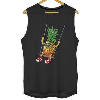 Funny Swinging Pineapple Swinger Unisex Tank Top | Favorety UK