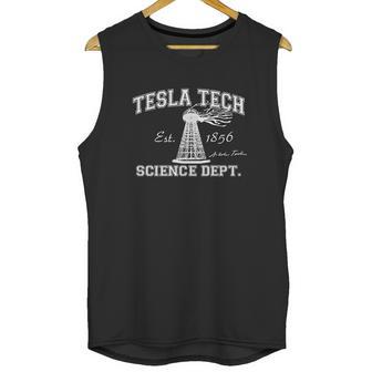 Funny Threads Outlet Tesla Tech Basic Unisex Tank Top | Favorety UK