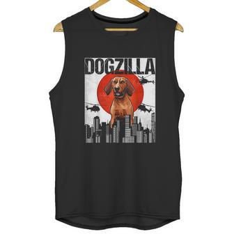 Funny Vintage Japanese Dogzilla Redbone Coonhound Unisex Tank Top | Favorety